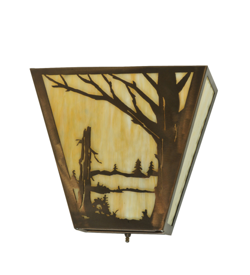  RUSTIC LODGE RUSTIC OR MOUNTIAN GREAT ROOM ART GLASS