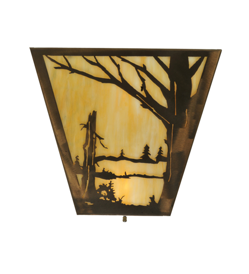  RUSTIC LODGE RUSTIC OR MOUNTIAN GREAT ROOM ART GLASS