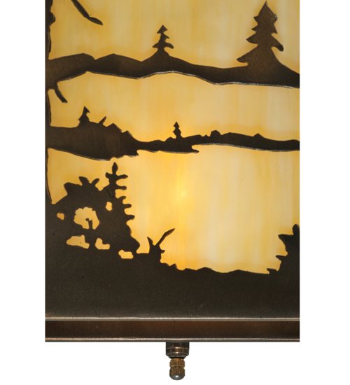  RUSTIC LODGE RUSTIC OR MOUNTIAN GREAT ROOM ART GLASS