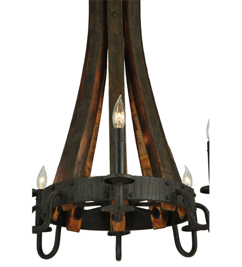  RUSTIC LODGE RUSTIC OR MOUNTIAN GREAT ROOM FORGED AND CAST IRON FAUX CANDLE SLEVES CANDLE BULB ON TOP