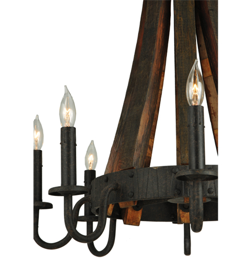  RUSTIC LODGE RUSTIC OR MOUNTIAN GREAT ROOM FORGED AND CAST IRON FAUX CANDLE SLEVES CANDLE BULB ON TOP