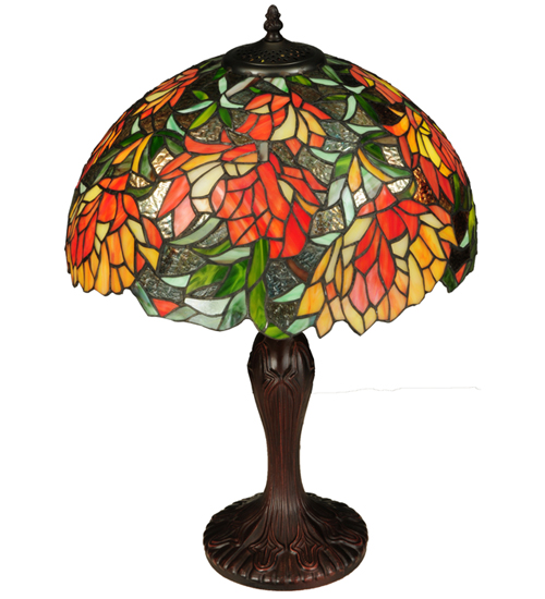  FLORAL ART GLASS NOUVEAU