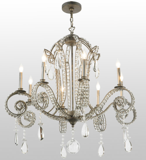  VICTORIAN CRYSTAL CHANDELIER