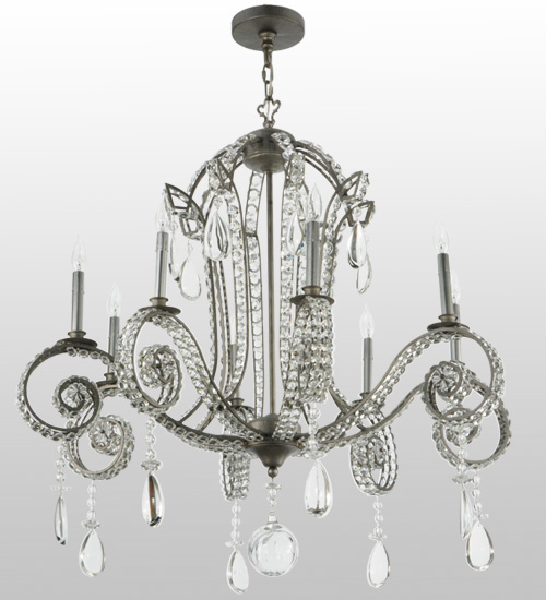  VICTORIAN CRYSTAL CHANDELIER