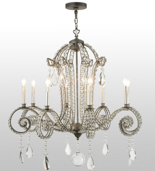  VICTORIAN CRYSTAL CHANDELIER