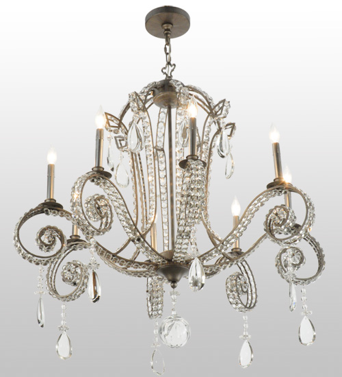  VICTORIAN CRYSTAL CHANDELIER