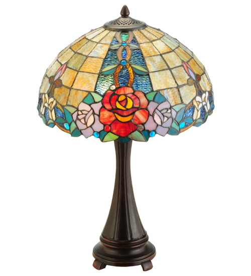  VICTORIAN FLORAL ART GLASS