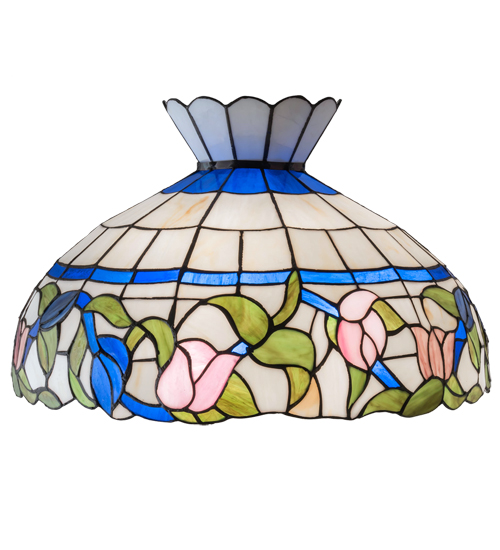  FLORAL ART GLASS