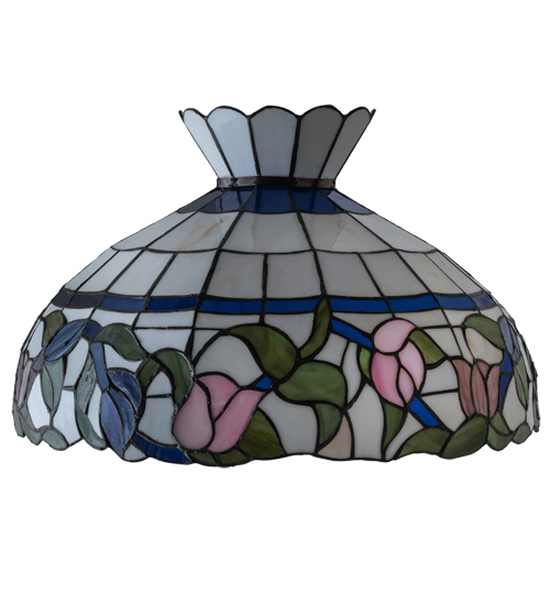  FLORAL ART GLASS