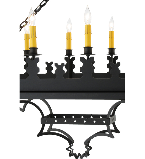  GOTHIC SCROLL FEATURES CRAFTED OF STEEL FORGED AND CAST IRON