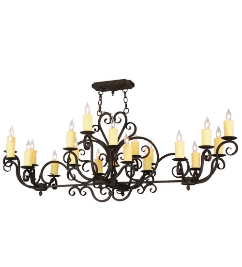  VICTORIAN SCROLL FEATURES CRAFTED OF STEEL FORGED AND CAST IRON FAUX CANDLE SLEVES CANDLE BULB ON TOP