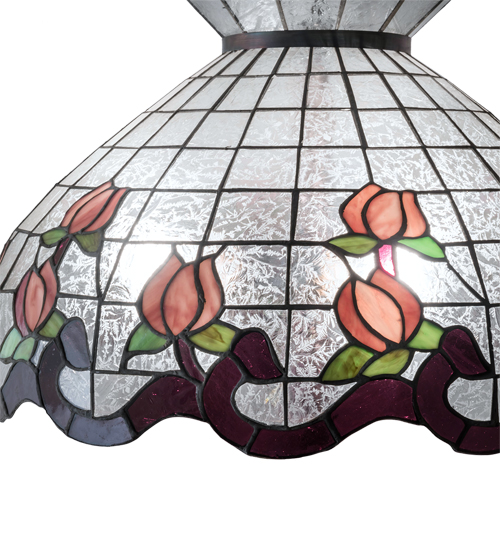  FLORAL ART GLASS