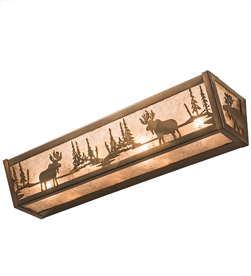  RUSTIC MISSION LODGE RUSTIC OR MOUNTIAN GREAT ROOM ANIMALS MICA