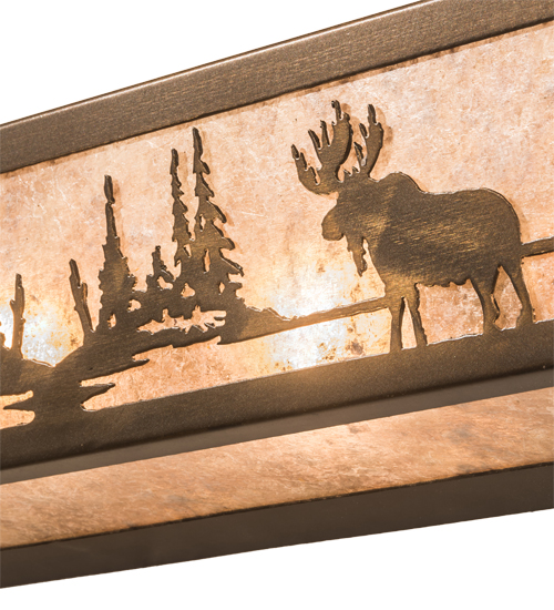  RUSTIC MISSION LODGE RUSTIC OR MOUNTIAN GREAT ROOM ANIMALS MICA