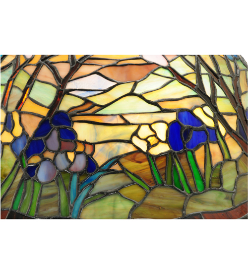  FLORAL ART GLASS NOUVEAU