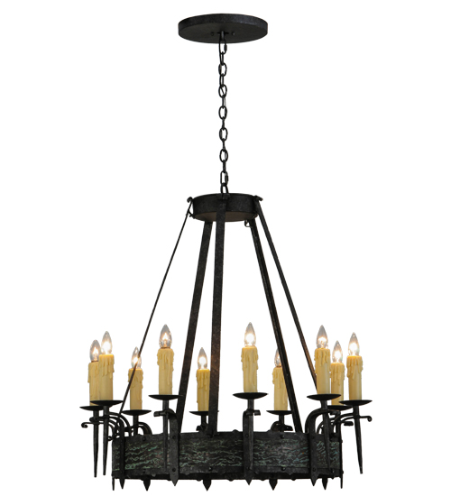  LODGE RUSTIC OR MOUNTIAN GREAT ROOM GOTHIC FORGED AND CAST IRON FAUX CANDLE SLEVES CANDLE BULB ON TOP