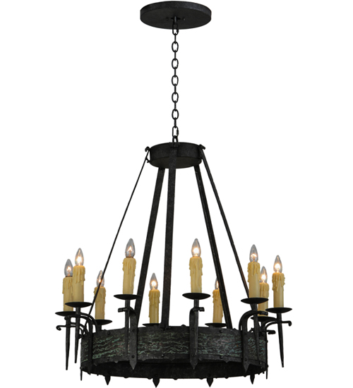  LODGE RUSTIC OR MOUNTIAN GREAT ROOM GOTHIC FORGED AND CAST IRON FAUX CANDLE SLEVES CANDLE BULB ON TOP