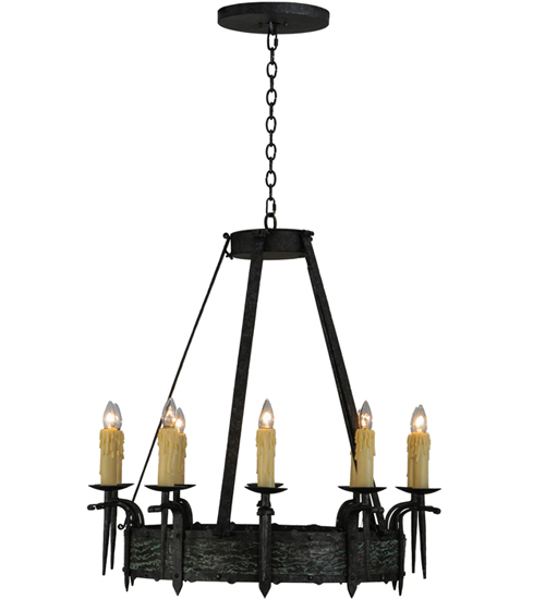  LODGE RUSTIC OR MOUNTIAN GREAT ROOM GOTHIC FORGED AND CAST IRON FAUX CANDLE SLEVES CANDLE BULB ON TOP