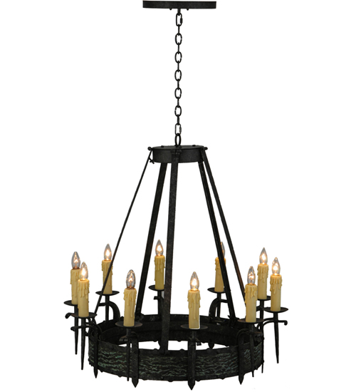  LODGE RUSTIC OR MOUNTIAN GREAT ROOM GOTHIC FORGED AND CAST IRON FAUX CANDLE SLEVES CANDLE BULB ON TOP