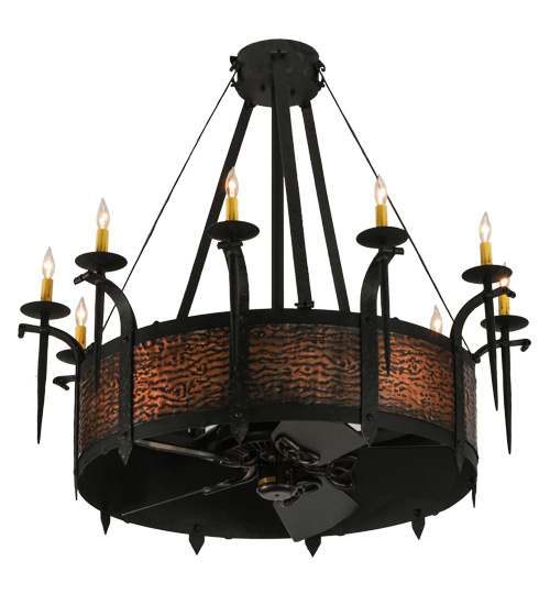  LODGE RUSTIC OR MOUNTIAN GREAT ROOM GOTHIC FORGED AND CAST IRON FAUX CANDLE SLEVES CANDLE BULB ON TOP