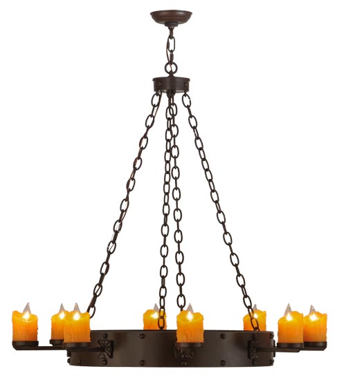  LODGE RUSTIC OR MOUNTIAN GREAT ROOM GOTHIC FORGED AND CAST IRON FAUX CANDLE SLEVES CANDLE BULB ON TOP