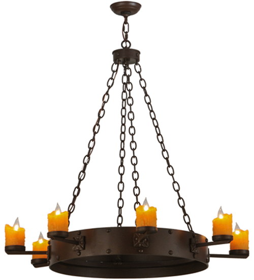  LODGE RUSTIC OR MOUNTIAN GREAT ROOM GOTHIC FORGED AND CAST IRON FAUX CANDLE SLEVES CANDLE BULB ON TOP