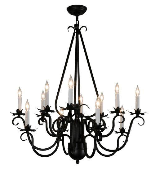  VICTORIAN GOTHIC SCROLL FEATURES CRAFTED OF STEEL FAUX CANDLE SLEVES CANDLE BULB ON TOP