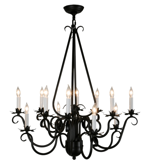  VICTORIAN GOTHIC SCROLL FEATURES CRAFTED OF STEEL FAUX CANDLE SLEVES CANDLE BULB ON TOP