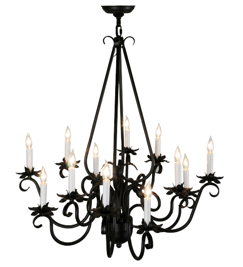  VICTORIAN GOTHIC SCROLL FEATURES CRAFTED OF STEEL FAUX CANDLE SLEVES CANDLE BULB ON TOP