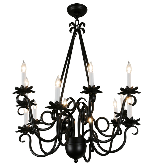  VICTORIAN GOTHIC SCROLL FEATURES CRAFTED OF STEEL FAUX CANDLE SLEVES CANDLE BULB ON TOP