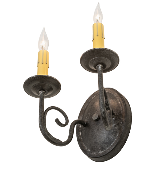  VICTORIAN FABRIC SCROLL FEATURES CRAFTED OF STEEL FAUX CANDLE SLEVES CANDLE BULB ON TOP