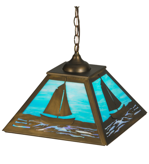  MISSION NAUTICAL ART GLASS RECREATION