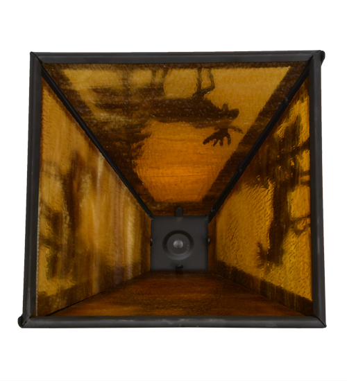  RUSTIC MISSION LODGE RUSTIC OR MOUNTIAN GREAT ROOM ART GLASS ANIMALS