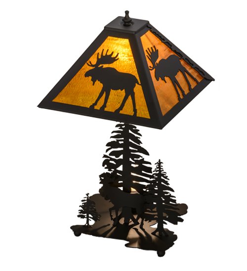  RUSTIC MISSION LODGE RUSTIC OR MOUNTIAN GREAT ROOM ART GLASS ANIMALS