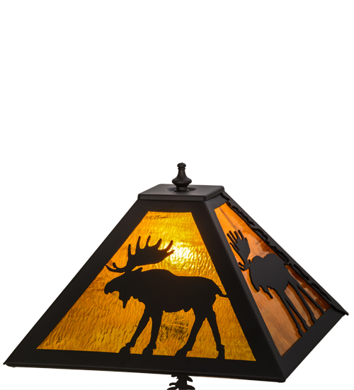  RUSTIC MISSION LODGE RUSTIC OR MOUNTIAN GREAT ROOM ART GLASS ANIMALS