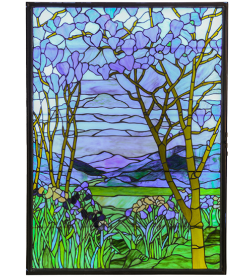  TIFFANY REPRODUCTION OF ORIGINAL FLORAL ART GLASS CONTEMPORARY