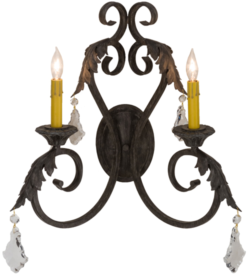  VICTORIAN SCROLL FEATURES CRAFTED OF STEEL FAUX CANDLE SLEVES CANDLE BULB ON TOP STAMPED/CAST METAL LEAF ROSETTE FLOWER ACCENT