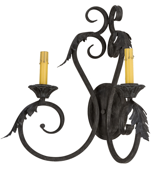  VICTORIAN SCROLL FEATURES CRAFTED OF STEEL FAUX CANDLE SLEVES CANDLE BULB ON TOP STAMPED/CAST METAL LEAF ROSETTE FLOWER ACCENT