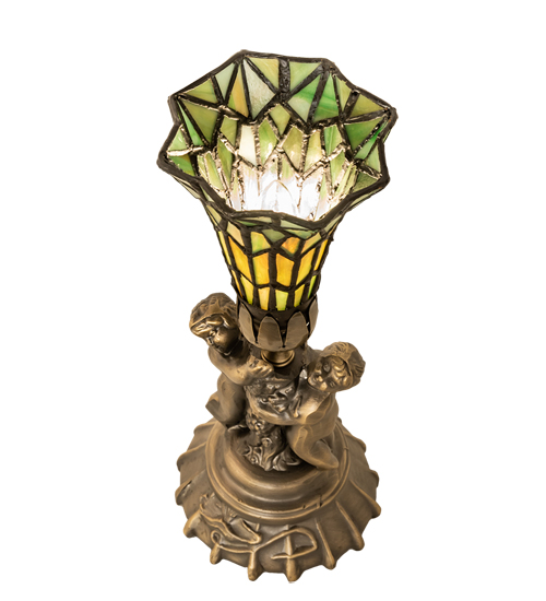  VICTORIAN FLORAL ART GLASS