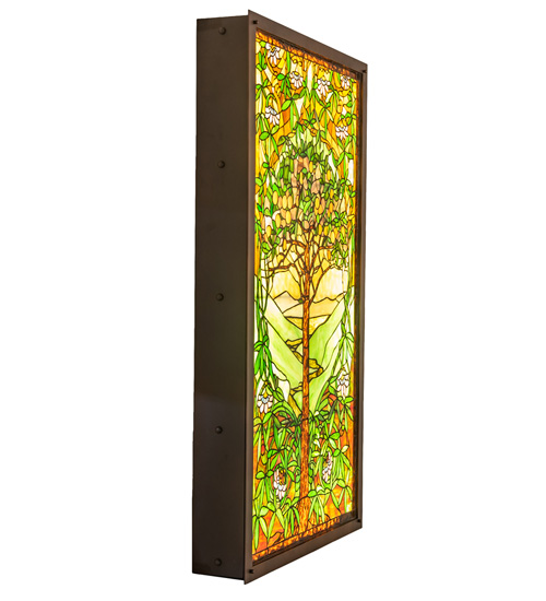  RUSTIC LODGE RUSTIC OR MOUNTIAN GREAT ROOM TIFFANY REPRODUCTION OF ORIGINAL FLORAL ART GLASS FRUIT Religious