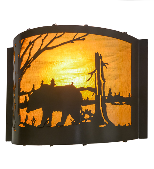  RUSTIC LODGE RUSTIC OR MOUNTIAN GREAT ROOM ART GLASS ANIMALS