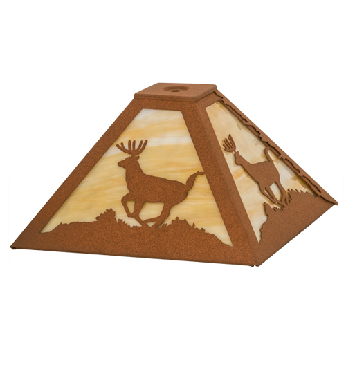  RUSTIC MISSION LODGE RUSTIC OR MOUNTIAN GREAT ROOM ART GLASS ANIMALS