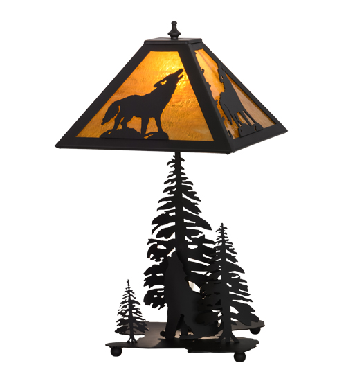  RUSTIC LODGE RUSTIC OR MOUNTIAN GREAT ROOM ART GLASS ANIMALS