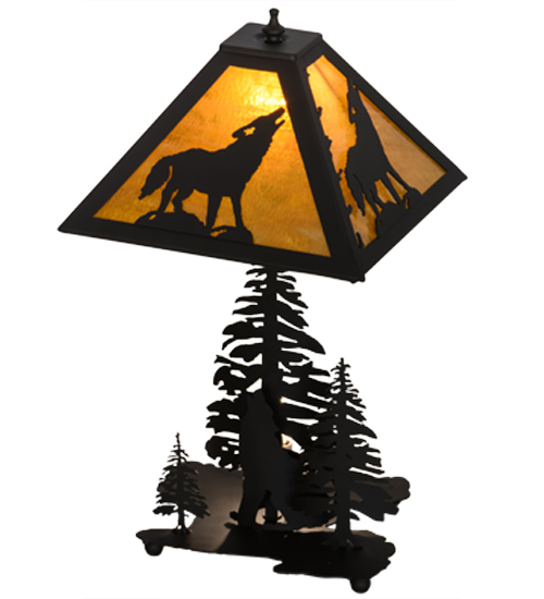  RUSTIC LODGE RUSTIC OR MOUNTIAN GREAT ROOM ART GLASS ANIMALS