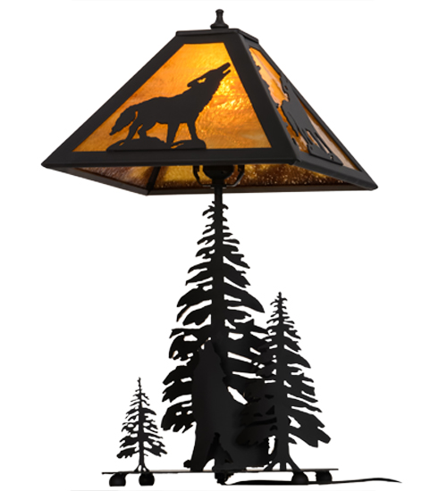  RUSTIC LODGE RUSTIC OR MOUNTIAN GREAT ROOM ART GLASS ANIMALS