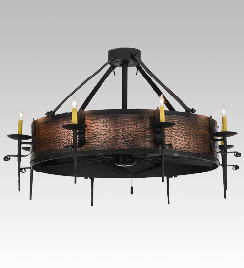  LODGE RUSTIC OR MOUNTIAN GREAT ROOM GOTHIC FORGED AND CAST IRON FAUX CANDLE SLEVES CANDLE BULB ON TOP