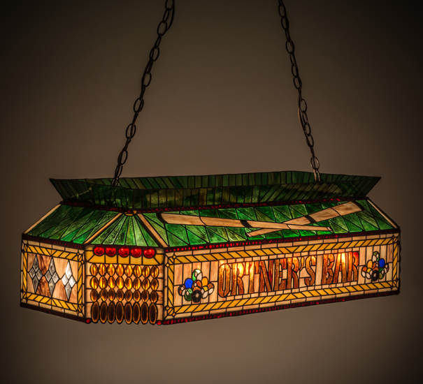  LODGE RUSTIC OR MOUNTIAN GREAT ROOM TIFFANY REPRODUCTION OF ORIGINAL ART GLASS RECREATION