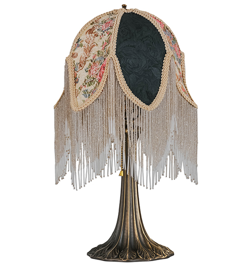  VICTORIAN FABRIC FRINGE FLORAL