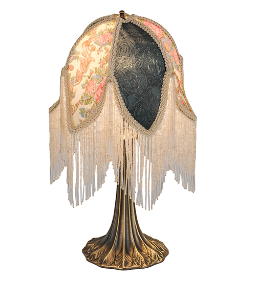  VICTORIAN FABRIC FRINGE FLORAL