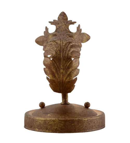  VICTORIAN SCROLL FEATURES CRAFTED OF STEEL FAUX CANDLE SLEVES CANDLE BULB ON TOP STAMPED/CAST METAL LEAF ROSETTE FLOWER ACCENT